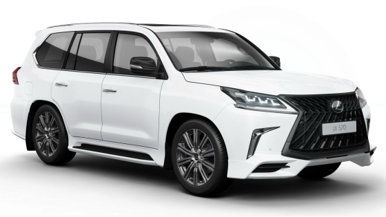 White Lexus LX